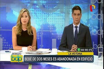 Dejan bebé de dos meses abandonada en un edificio en la Victoria
