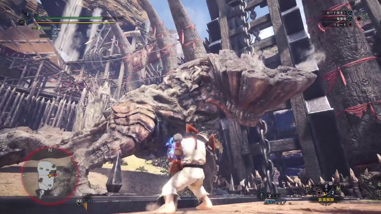【MHW】【MONSTER HUNTER WORLD】【モンスターハンターワールド】【STREET FIGHTER V】【チャレンジクエスト】【泥士の道をいとわぬ者よ】【HUNTER HERO GAMES】