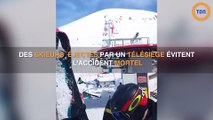 Des skieurs se font éjecter d'un télésiège qui s'emballe et tourne à toute vitesse !