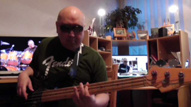 Jamtrack Cool Funky Groove Backing Track (B Minor) aeolian harmonic scale H720 m2 bassline3 Bob Roha