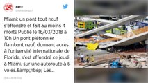 États-Unis. Un pont piétonnier s’effondre à Miami et fait au moins 6 morts.