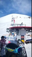 Accident de télésiège fou à Gudauri (Georgia)