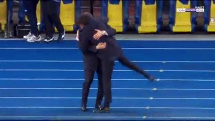 Chute exceptionnel de Inzaghi lors de la célébration