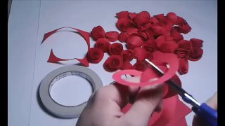 |DIY| How To Make a Paper Rose Topiary-rose ball-Room Decor