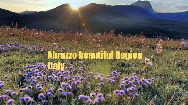 Abruzzo beautiful region italy