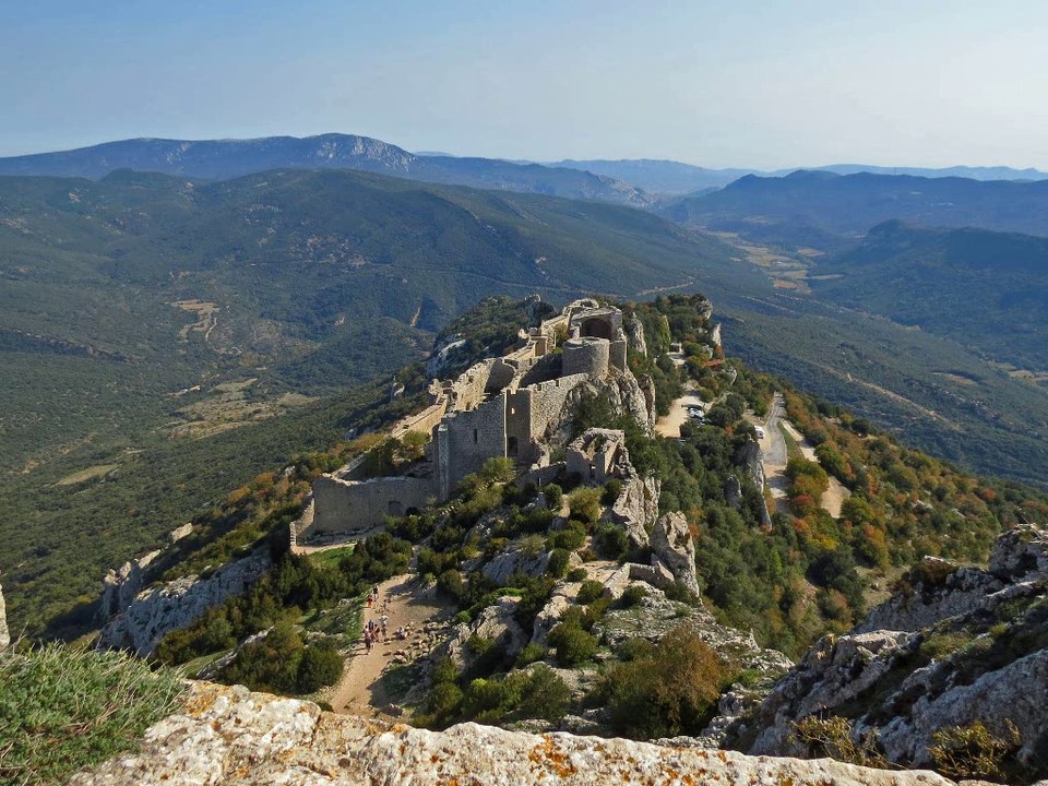 LE CHATEAU DE PEYREPERTUSE depuis Duilhac-sous-Peyrepertuse