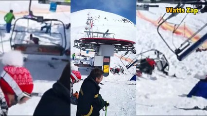 Terrible accident de télésiège en Géorgie (Gudauri) (16/03/2018)