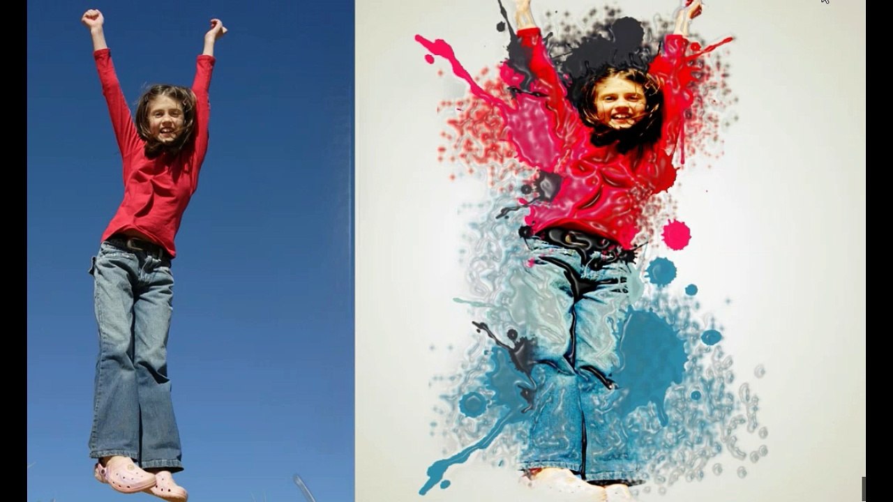 Photoshop Splatter  Dispersion Photo Manipulation Tutorial - Photoshop Tutorial