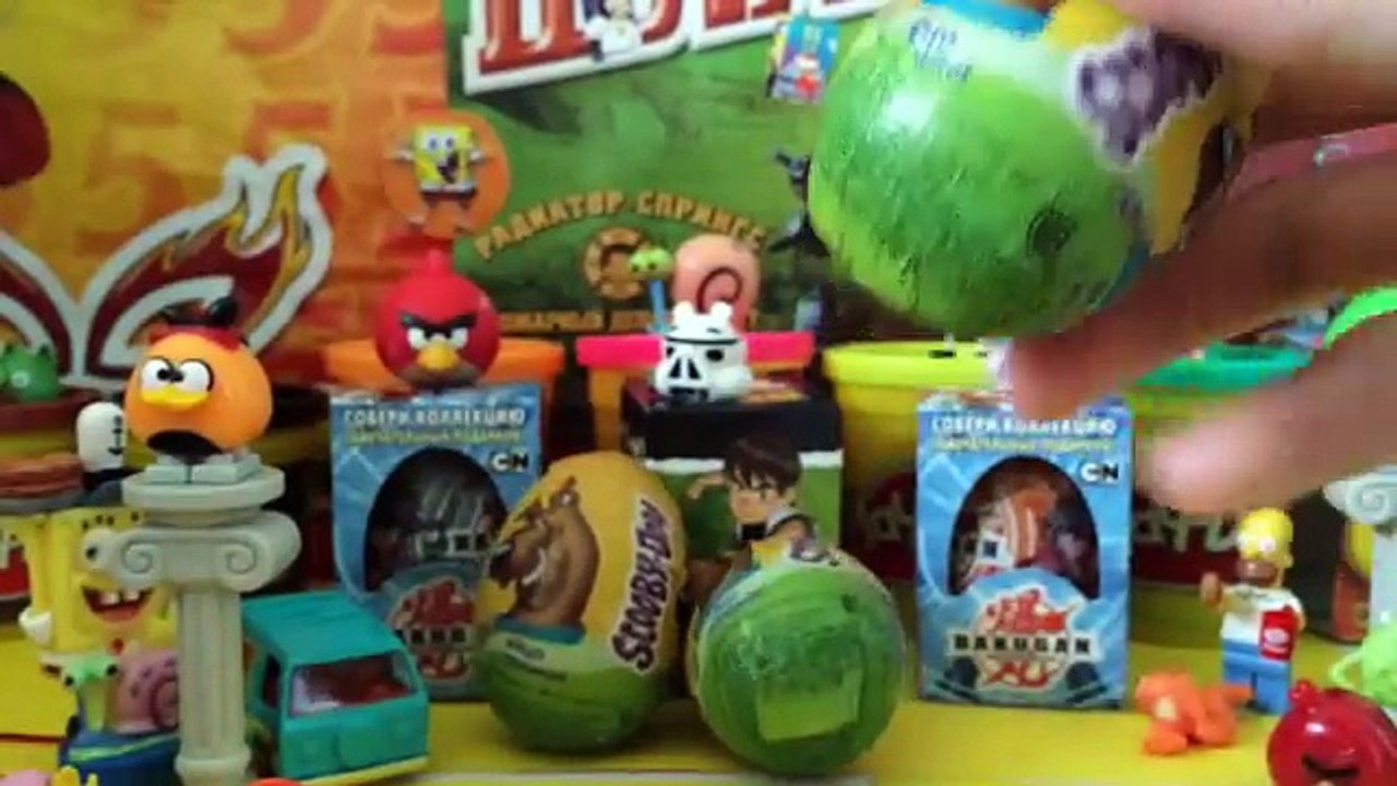 Распаковка Киндер Сюрпризов Kinder Surprise Scooby-Doo Surprise eggs Bakugan Ben Ten