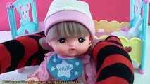 Mell-chan Baby doll Boneca de pijama e conjunto com 11 peças メルちゃん11点セットlearn colors Em Português