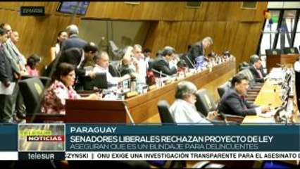 Senado paraguayo aprueba proyecto de ley sobre pérdida de investidura