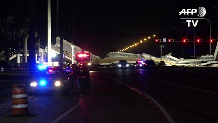 Death toll rises to six after collapse of Miami footbridge