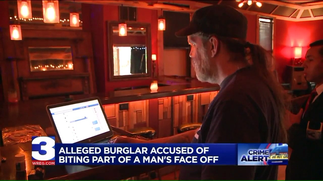 Alleged Burglar Accused of Biting Off Part of Man's Face at Recording Studio