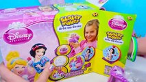 Peppa Pig e Dora Aventureira aprendem com Princesas Disney Shaker Maker Arte Gesso Video Infantil