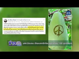 นทท. มือบอน เขียนบอกรักกันบนลูกฟักนับ 100 ลูกเสียหาย l ข่าวเวิร์คพอยท์ l 16 ธ.ค. 60