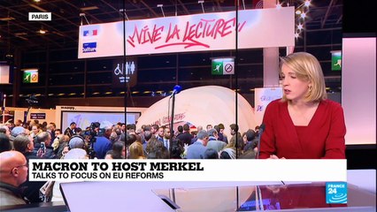 Macron hosts Merkel: "She remains a relatively strong partner"