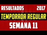Resultados Temporada NFL 2017/2018 - Semana 11