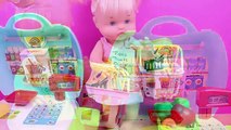 Maletín Supermercado de Juguete | La bebé Nenuco Princesa Cuca compra comiditas de juguete