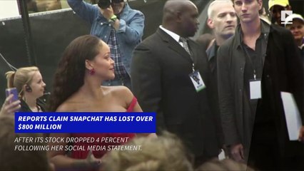 Snapchat Loses $800 Million Over Offensive Rihanna Ad