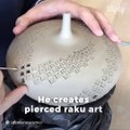 Cet artisan crée des poteries aux formes géométriques incroyables