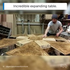 Cette table extensible est juste magnifique et incroyable
