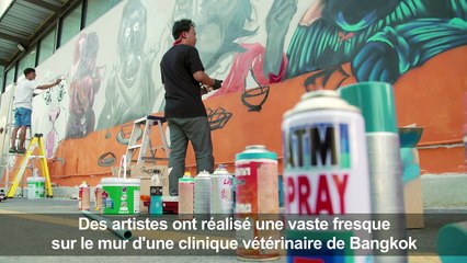 En Thaïlande, le street art à la rescousse des panthères