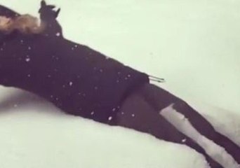 Snow Dumps on California's Sierra Mountains