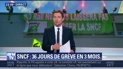 SNCF: 36 jours de grève sur 3 mois