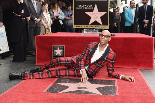 Jane Fonda Presented RuPaul with his Star on the Hollywood Walk of Fame