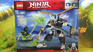 zimo 닌자고 에어짓주 쟌 로봇 머신 vs 모로 버스트 중국 짝퉁 조립 리뷰 Lego knockoff ninjago airjitzu zane machine morro