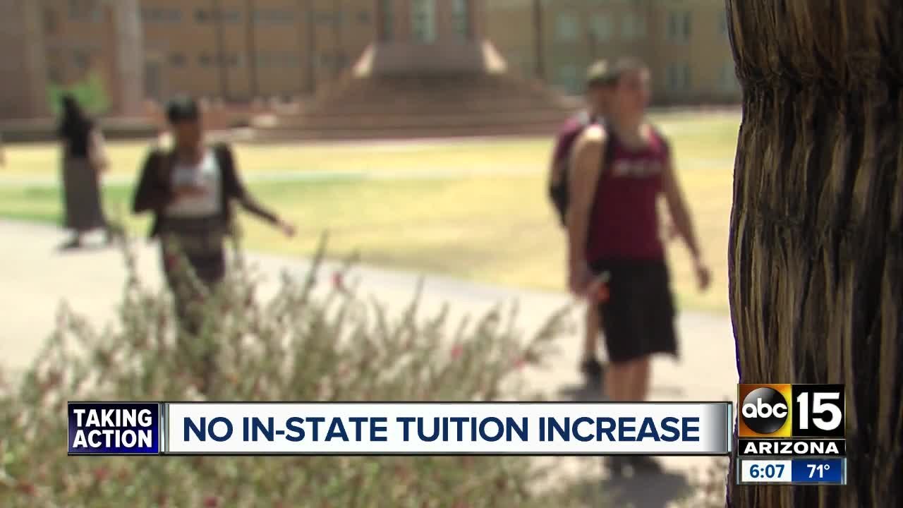 No in-state tuition increase for Arizona schools
