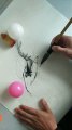 Original Chinese ink painting ~ shrimp