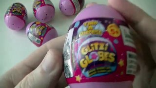 Surprise Eggs Gltizi Globes opening and review - Moose Toys
