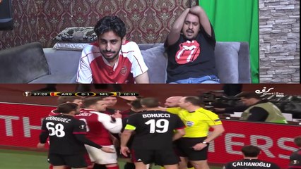 ردة فعلي مع اخوي الارسنالي بغيت اذبحه ميلان vs ارسنال