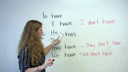 Basic English Grammar - Have, Has, Had