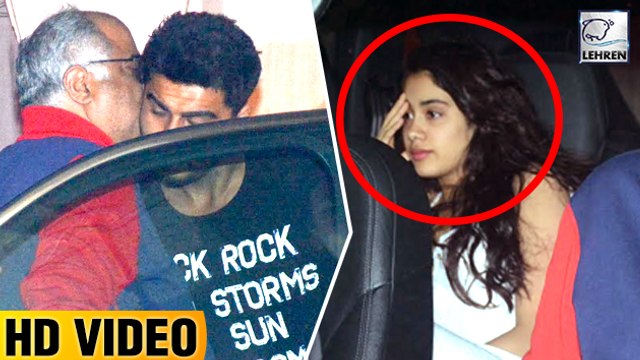 Jhanvi Kapoor and Khushi Visit Arjun Kapoor With Father Boney Kapoor