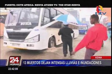 Kenia: fuertes lluvias provocaron la muerte de 13 personas