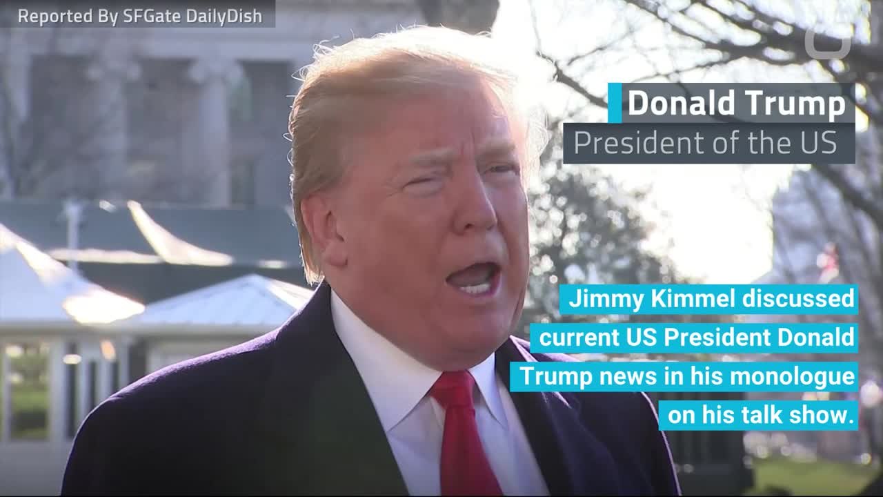 Jimmy Kimmel Discusses Latest Pres. Donald Trump News
