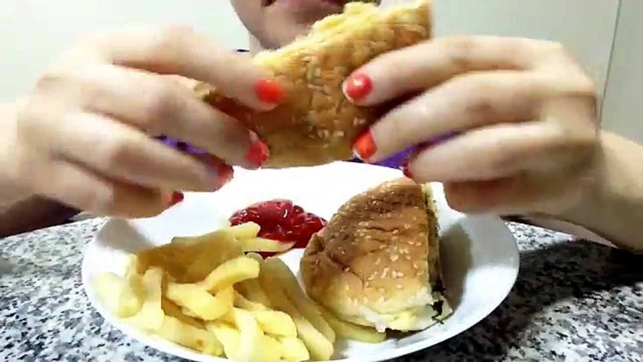 ASMR - THE BEST BURGER & FRIES EVER (Eating Show) Mukbang! *Extreme Eating Sounds*