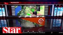 Teröristler Afrin şehir merkezinde araçları yakıyor
