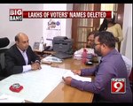 Lakhs of voters names deleted - NEWS9