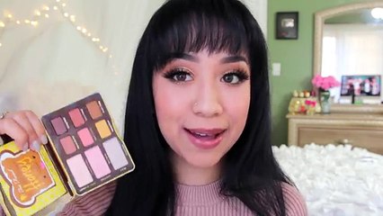 Too Faced Peanut Butter & Honey Palette Makeup Tutorial + First Impressions