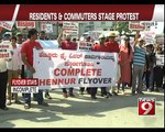 Hennur, residents & commuters stage protests- NEWS9
