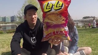 Koreans trying Filipino Snacks