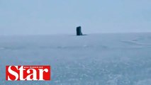 Rusya�ya nükleer gözdağı!; İngiliz denizaltısı buzları kırıp yüzeye çıktı