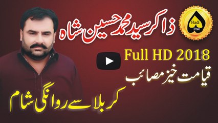 Zakir Syed Muhammad Hussain Shah New HD Majlis 2018 - روانگی کربلا سے شام