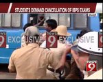 Hubbali, students demand cancellation of 0IBPS exams- NEWS9