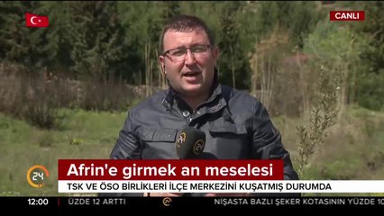 Teröristler Afrin'de araç yakıyor