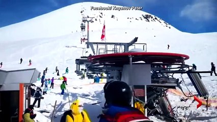 Skiers violently thrown from malfunctioning chairlift in Georgia