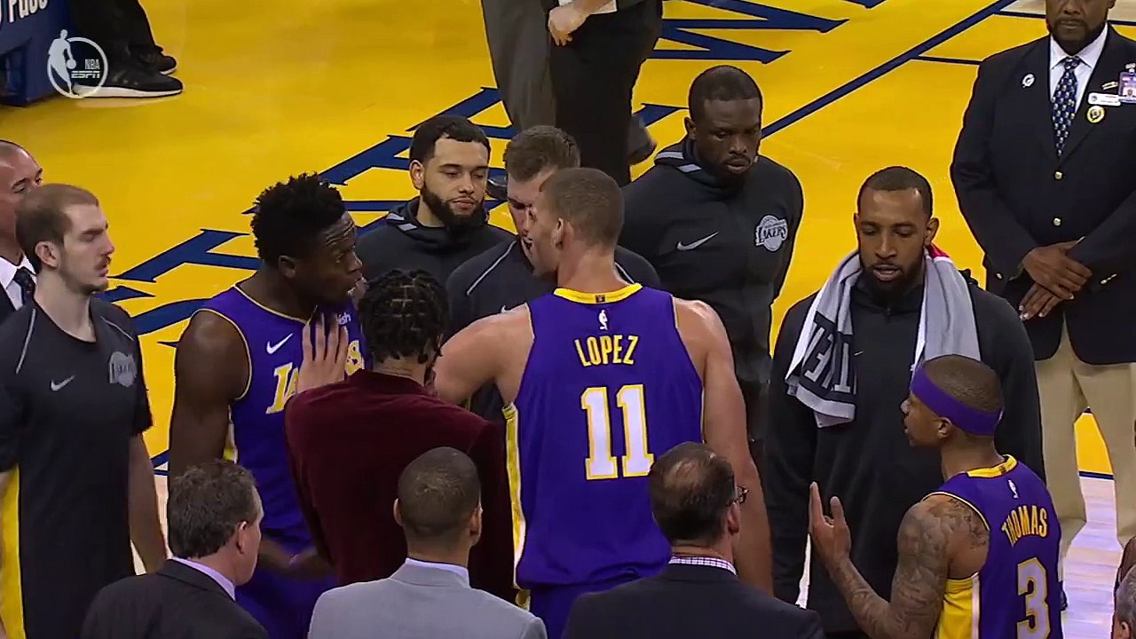 Lonzo Ball steps in as Julius Randle, Isaiah Thomas get into heated exchange - ESPN